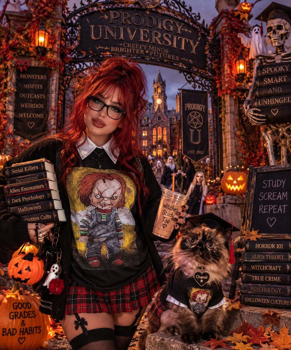 Chucky Prodigiez Graphic T-Shirt Size L Black